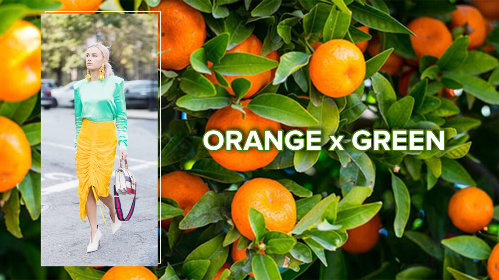 Orange Green New Year Fashion Resolution