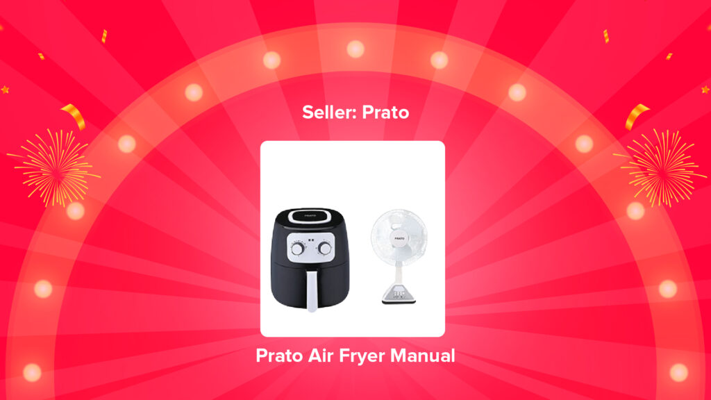 9.9 Super Sale Prato Air Fryer